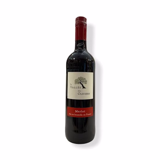 Vallee Oliviers Merlot Fles 75 cl 12,5%