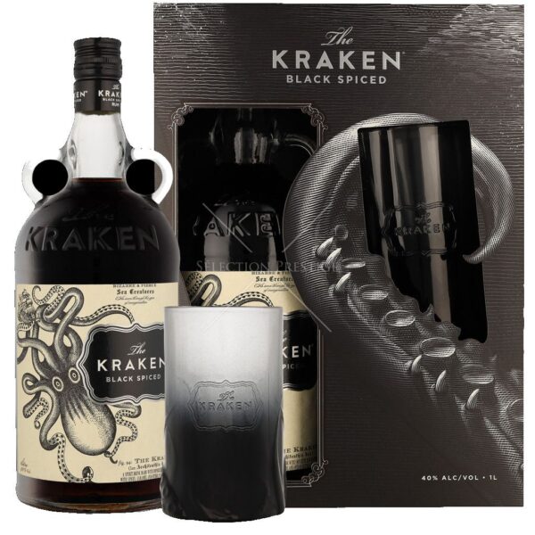 Kraken Black Spiced + Glass 70cl 40%