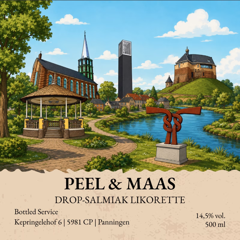 Peel & Maas Drop-Salmiak Likorette 50 cl 14.5% - Peel & Maas Drop-Salmiak Likorette 1 2026 Peel & Maas Drop-Salmiak Likorette 50 cl 14.5%