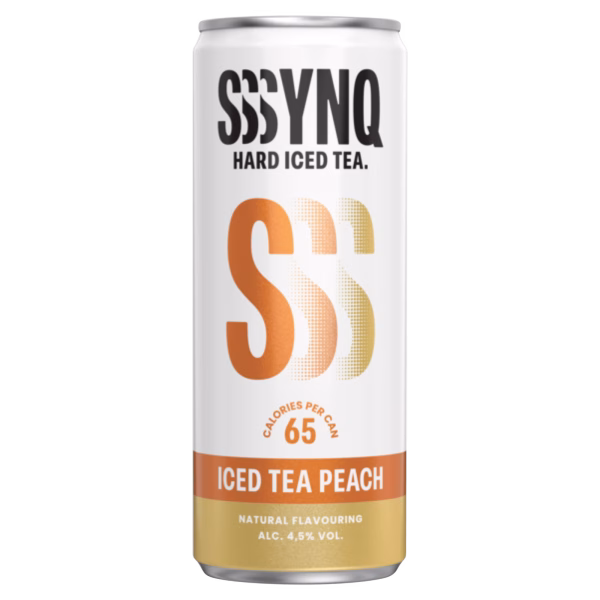 Synq Hard Ice Tea Peach Blik 25 cl 4.5%